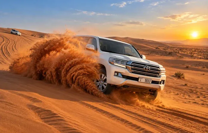 Morning Desert Safari Dubai Red Dunes Camel Ride and Sandboarding